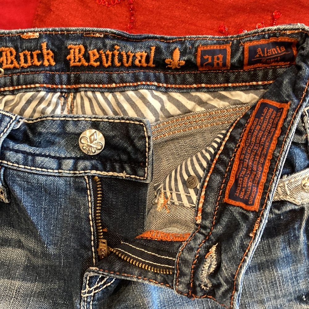 NWOT Rock Revival Alanis capri size 28 - Picture 5 of 6
